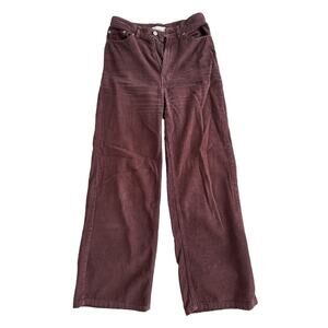 BDG Corduroy Pants - 25 - Burgundy